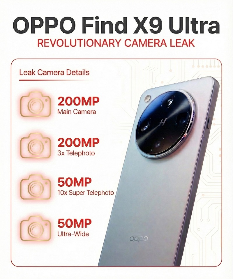 Hệ thống camera cực xịn của OPPO Find X9 Ultra