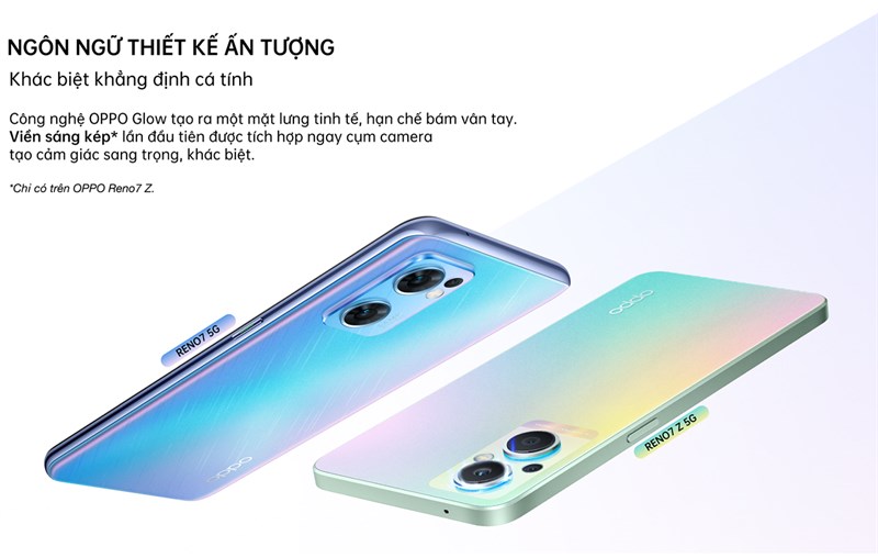 thiết kế OPPO Reno7 5G