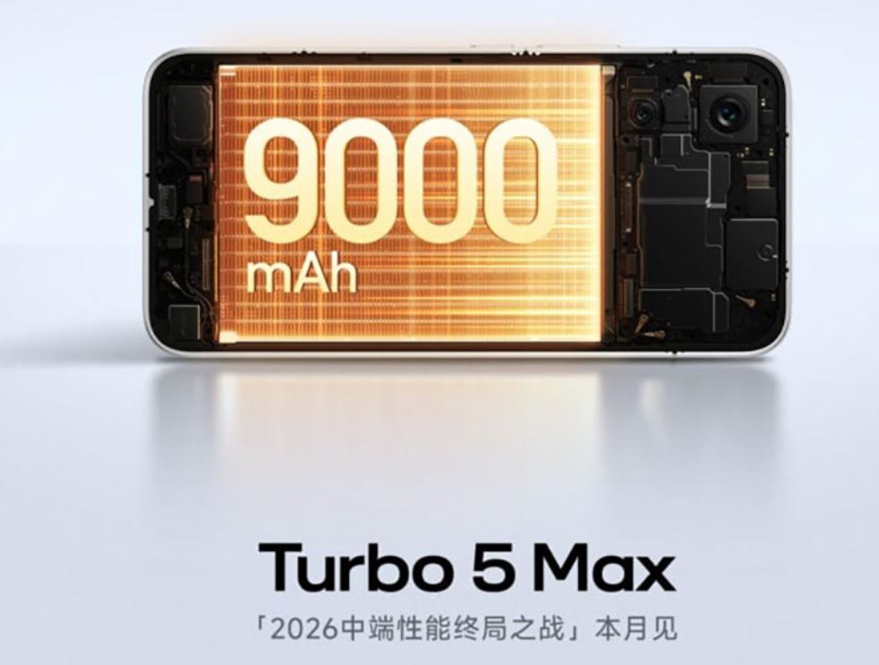 Redmi Turbo 5 Max có pin dung lượng lên tới 9.000 mAh