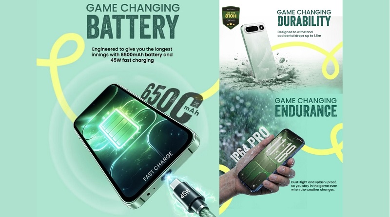 Tecno Pop X 5G có pin 6500mAh bền bỉ