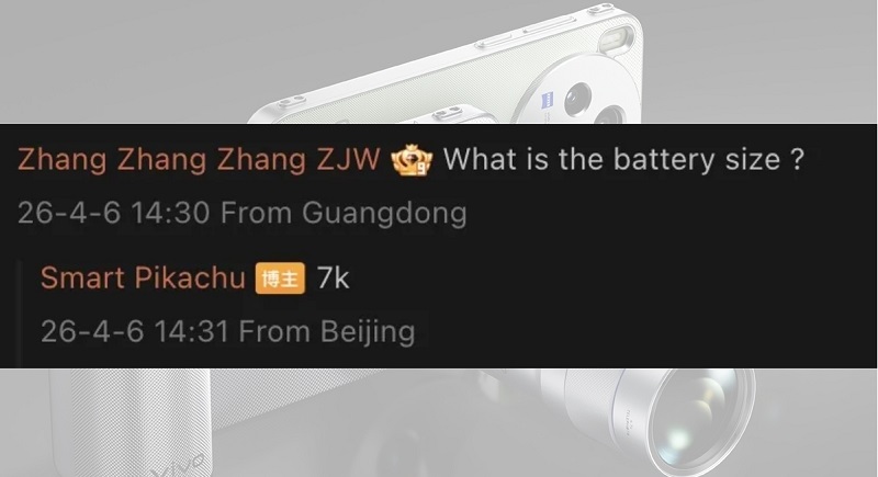 vivo X500 Pro Max có pin dung lượng 7,000 mAh