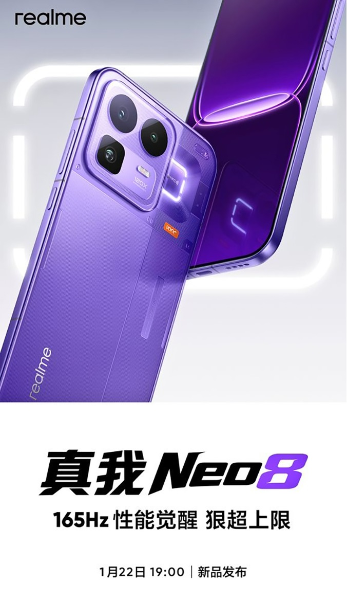 realme Neo 8 ra mắt ngày 22/1