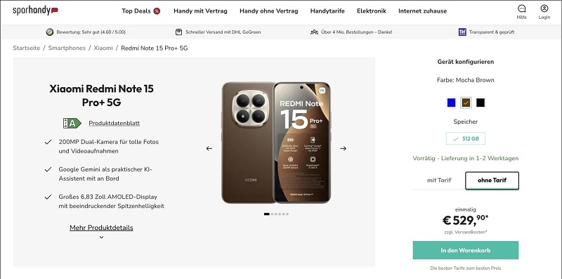 Redmi Note 15 Pro Plus có thông số cấu hình xịn