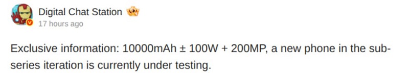 Redmi Note 16 có pin 10000mAh