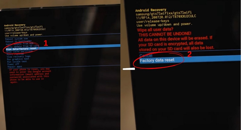 cách xóa toàn bộ dữ liệu và khôi phục cài đặt gốc