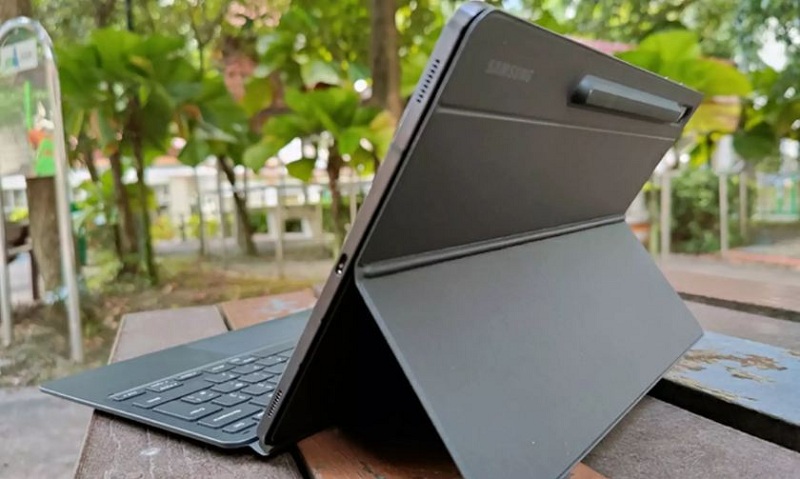 kiểu đứng bao da Book Cover KeyBoard Galaxy Tab S7