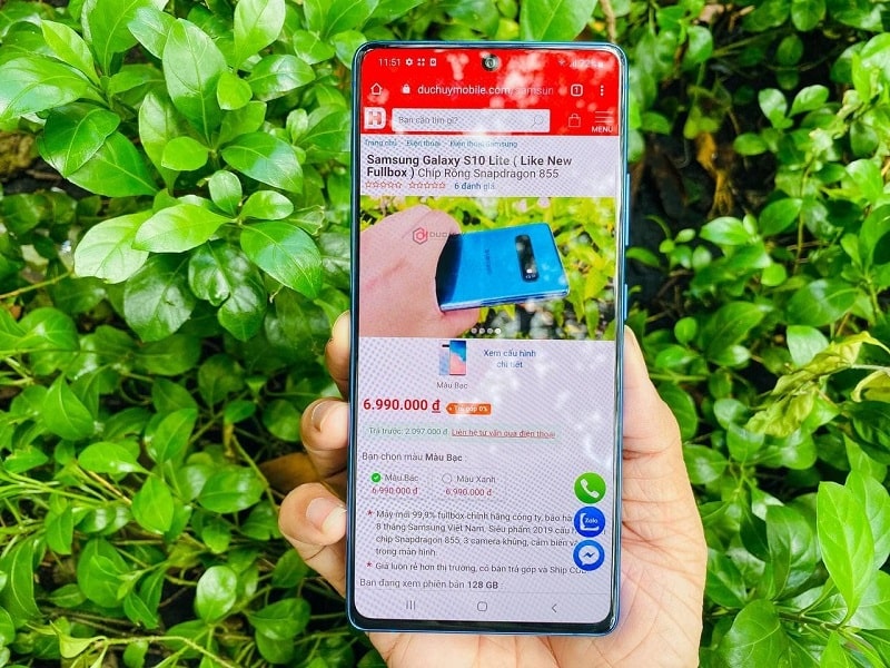 Màn hình Samsung Galaxy S10 Lite
