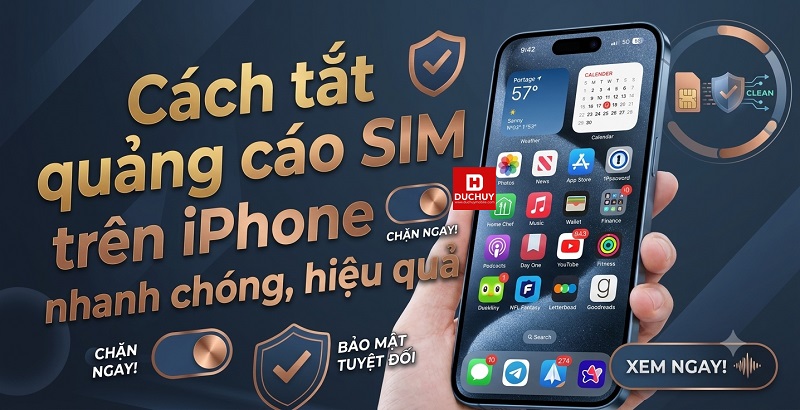 tắt quảng cáo SIM trên iPhone