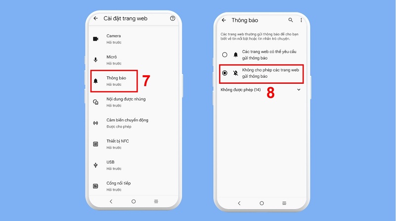  Tắt thông báo từ website