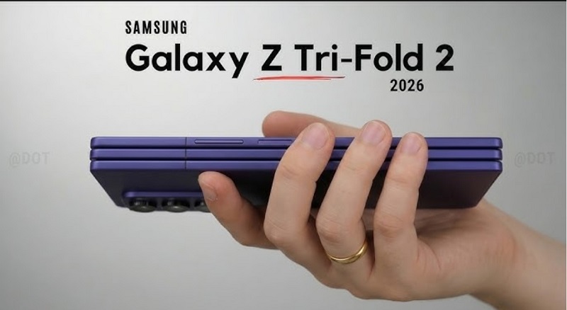 Galaxy Z TriFold 2 có thiết kế bản lề mới 