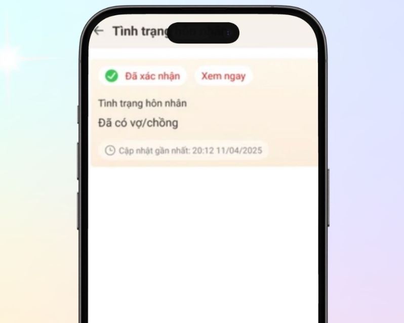 Xác nhận thông tin tình trạng hôn nhân