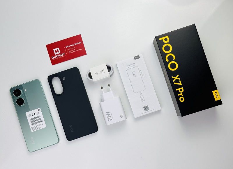 Xiaomi POCO X7 Pro có sẵn củ sạc trong hộp