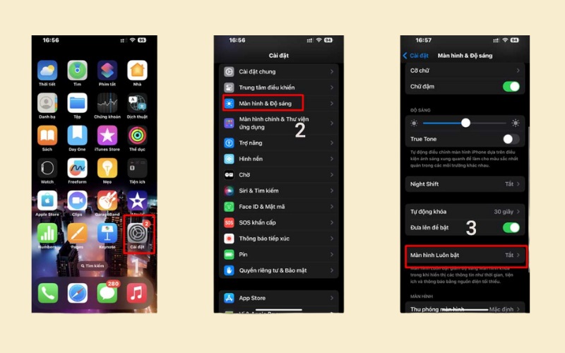 cách bật và tắt Always On Display với điện thoại iPhone