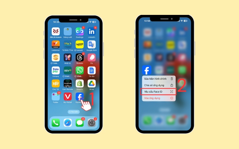 Cách ẩn ứng dụng trên iPhone bằng tính năng FaceID