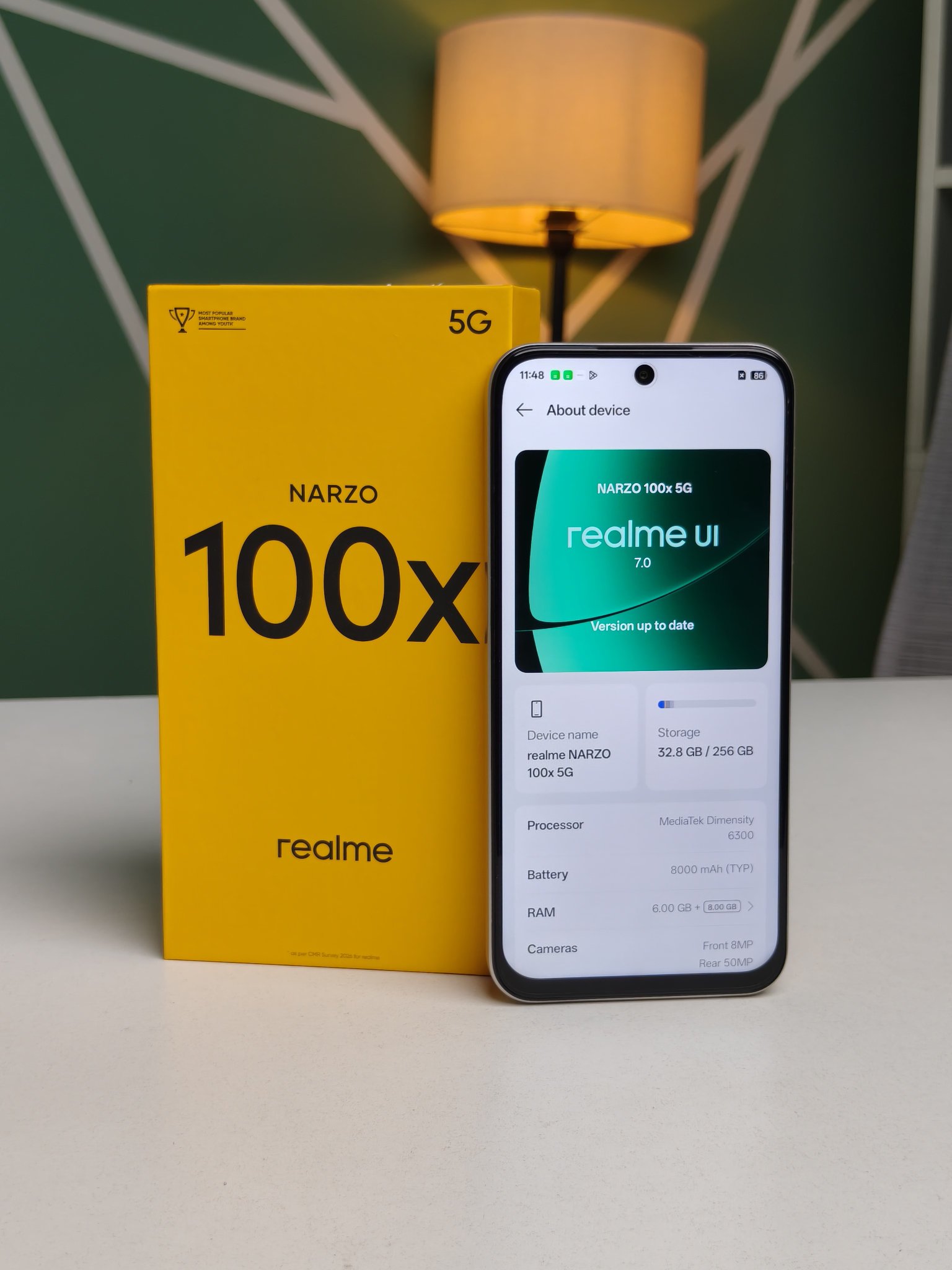 Realme Narzo 100x sử dụng vi xử lý MediaTek Dimensity 6300