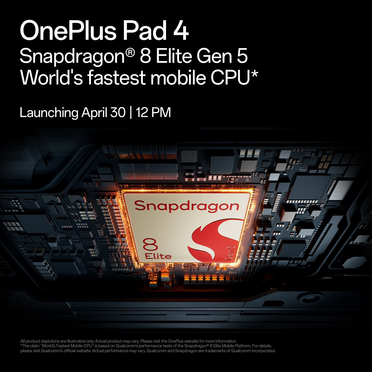 OnePlus Pad 4 được trang bị Qualcomm Snapdragon 8 Elite Gen 5