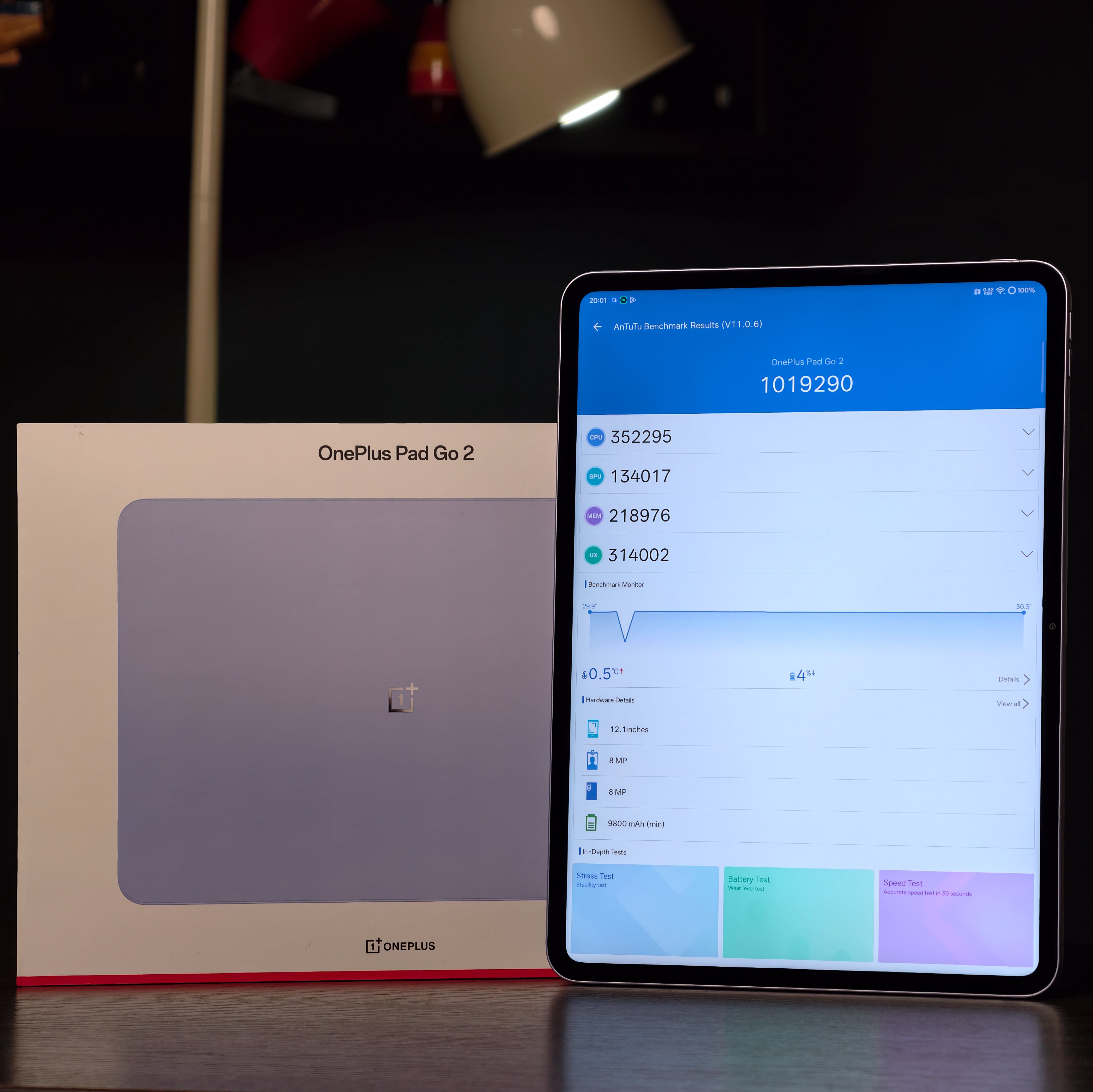 Điểm Antutu OnePlus Pad Go 2 cực mạnh