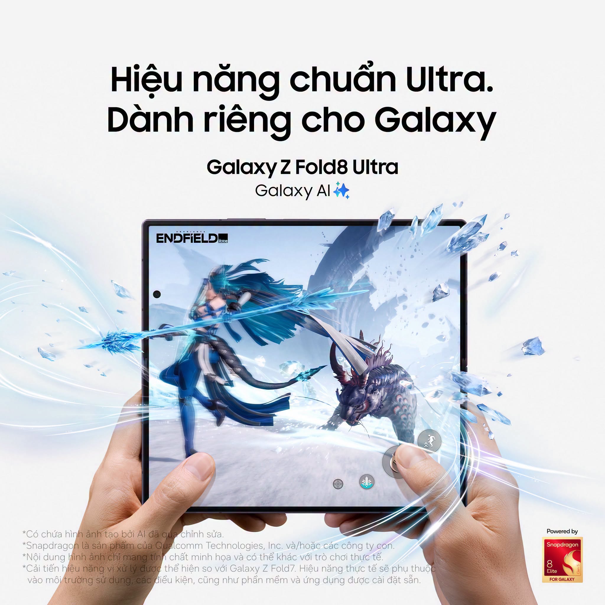 Galaxy Z Fold8 Ultra 512GB được trang bị vi xử lý Snapdragon 8 Elite Gen 5