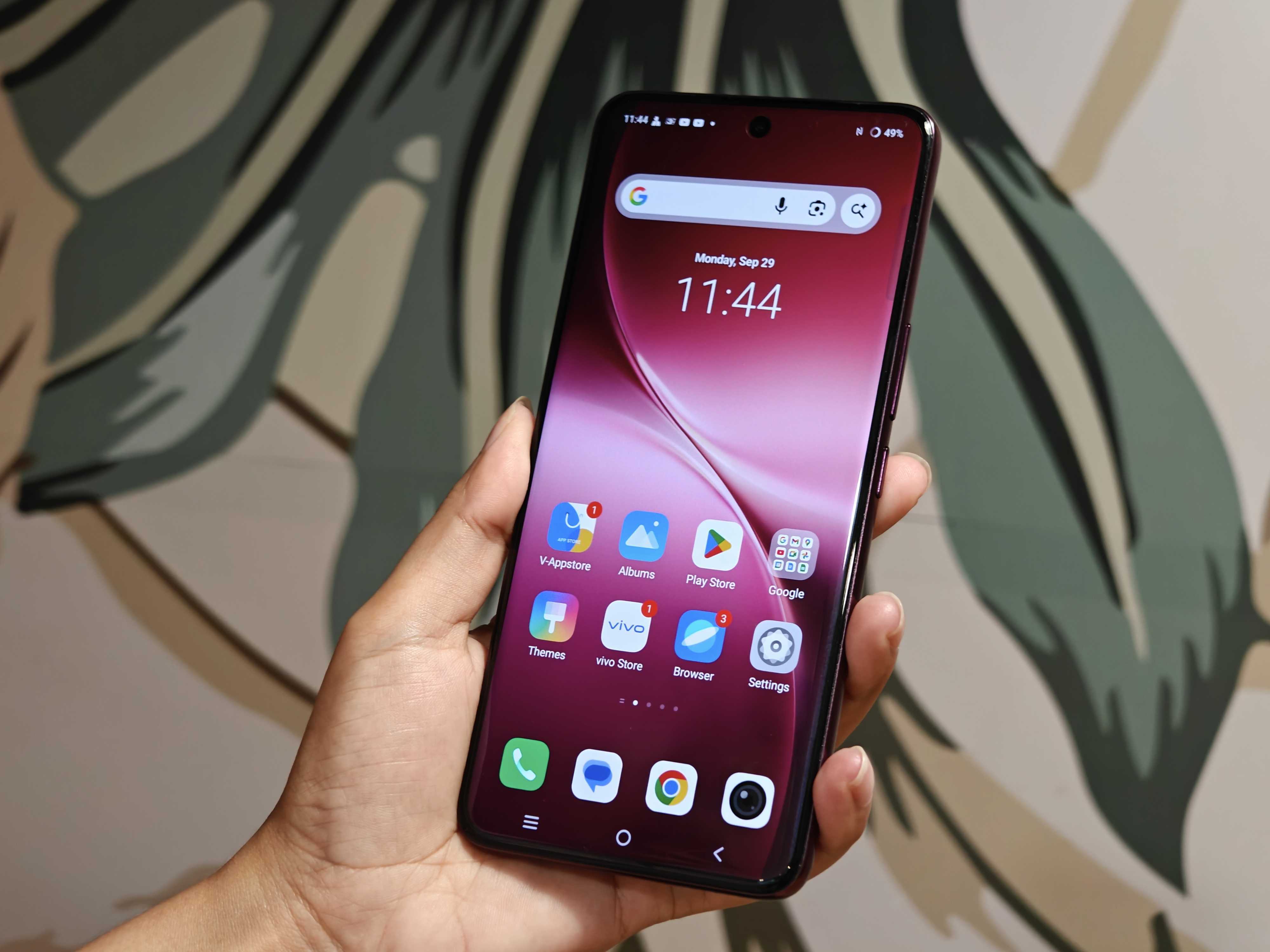 vivo v60e có màn hình AMOLED kích thước 6.77 inch