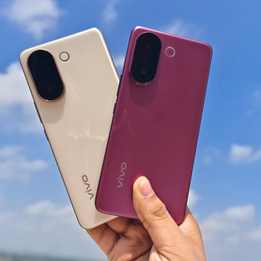 vivo v60e có 2 màu tím và vàng