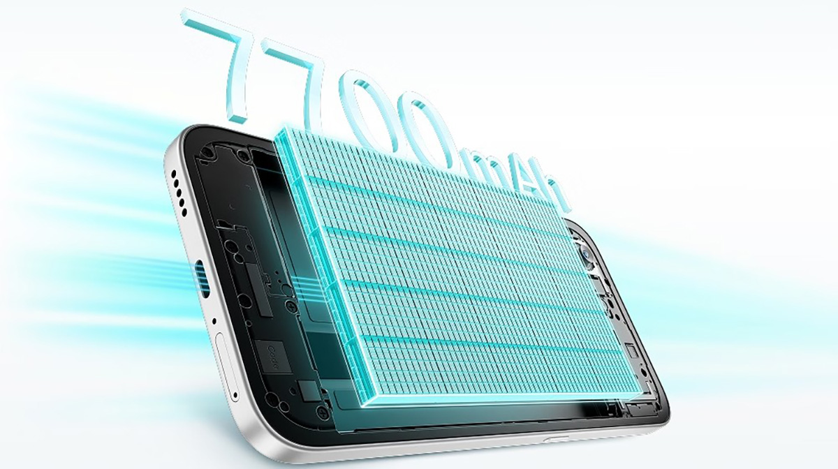 Honor 600 Smart trang bị viên pin dung lượng 7700mAh