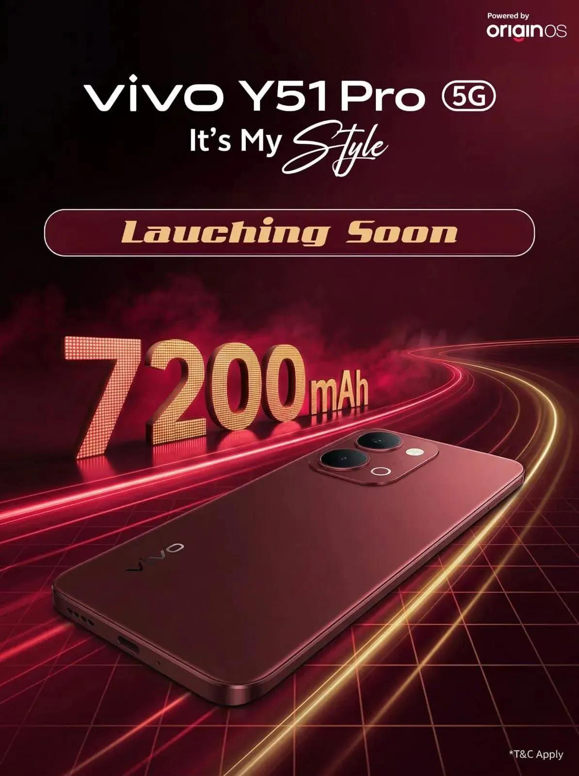 Vivo Y51 Pro trang bị viên pin có dung lượng 7200mAh