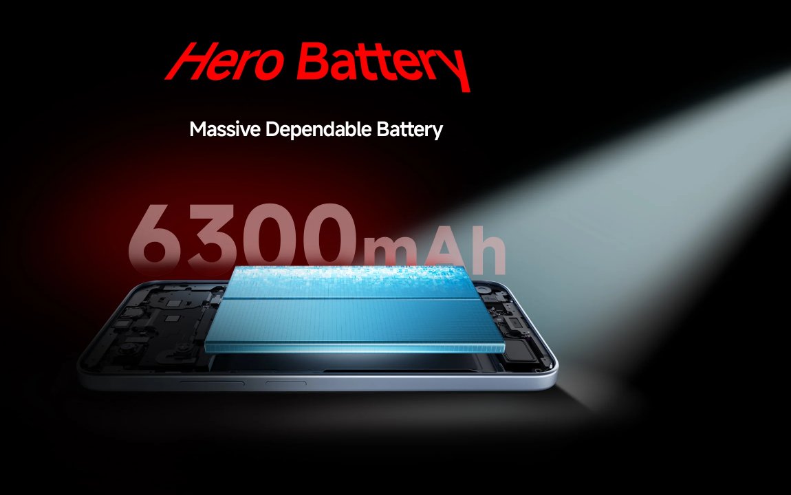 Xiaomi Redmi 15a được trang bị viên pin dung lượng 6.300mAh