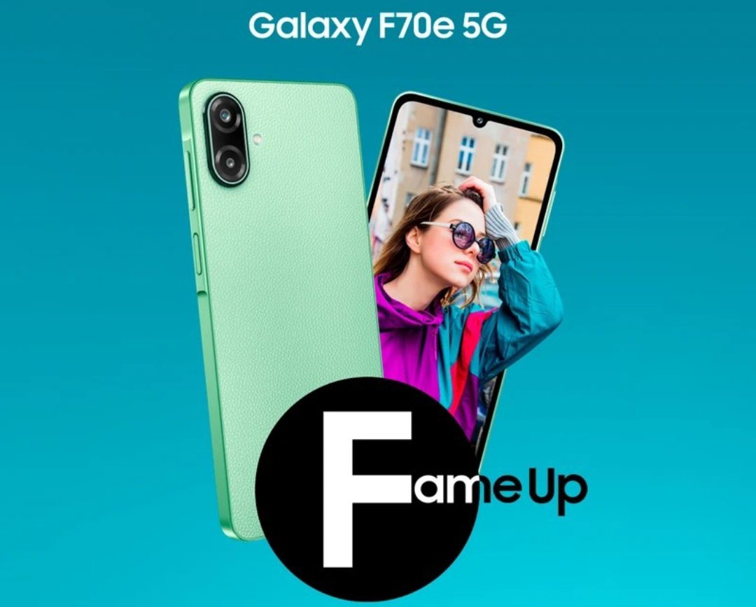 Samsung Galaxy F70e có thiết kế hiện đại