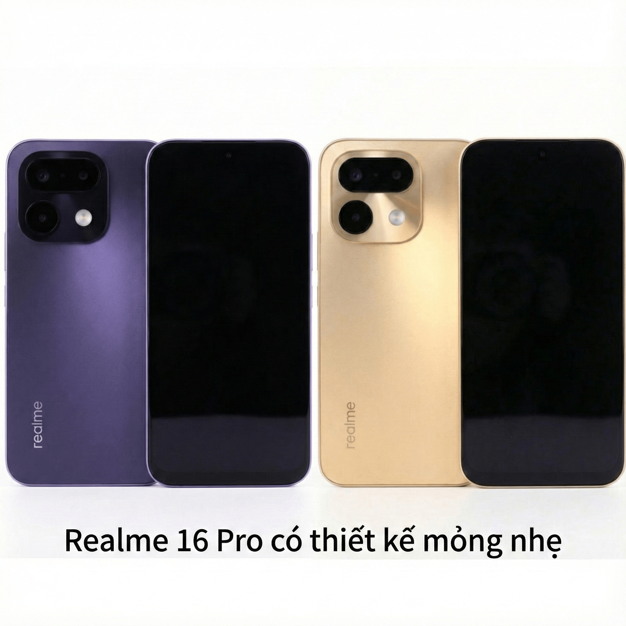 Realme 16 Pro có thiết kế siêu mỏng chỉ 7.75 mm