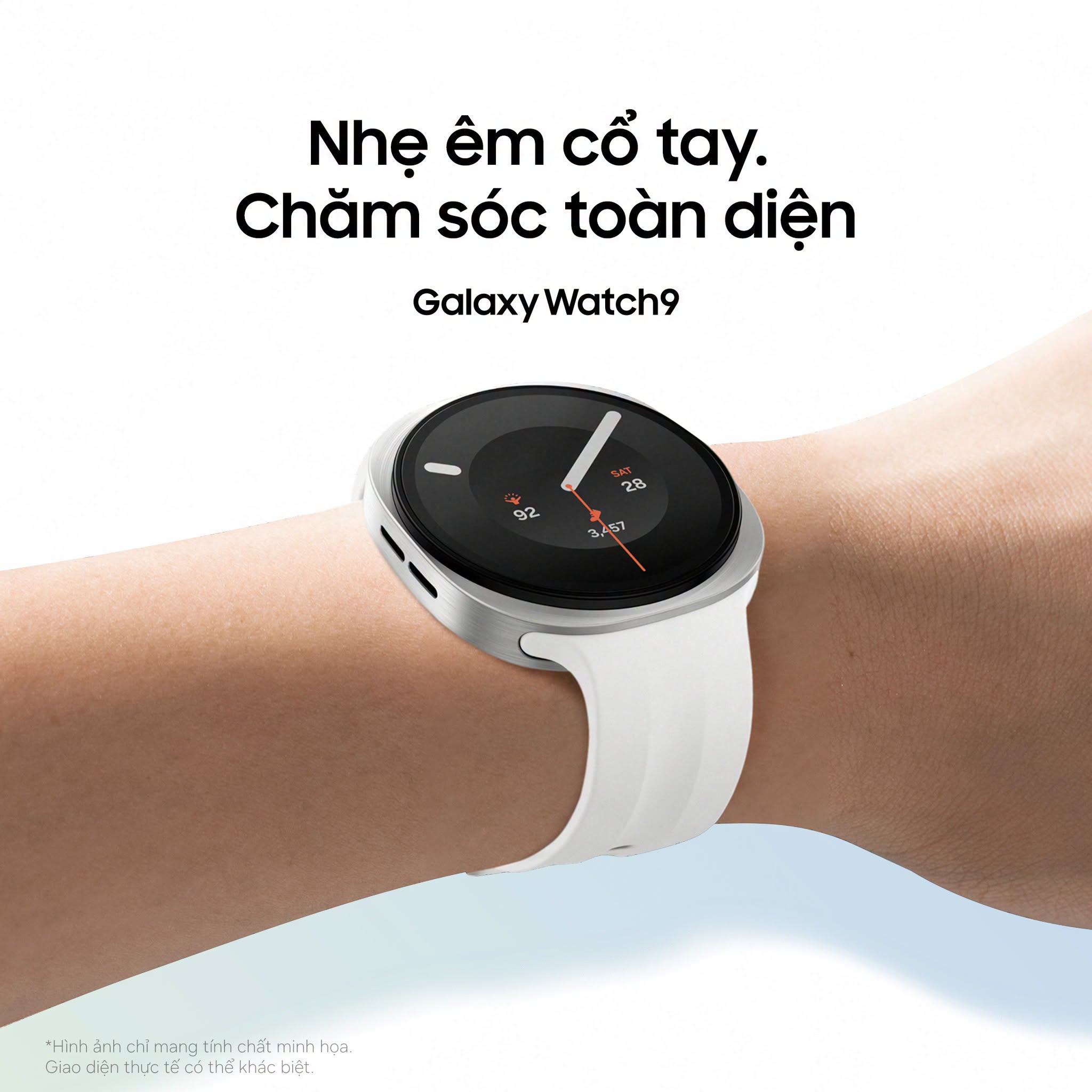 Đồng hồ Samsung Galaxy Watch 9 có thiết kế không thay đổi