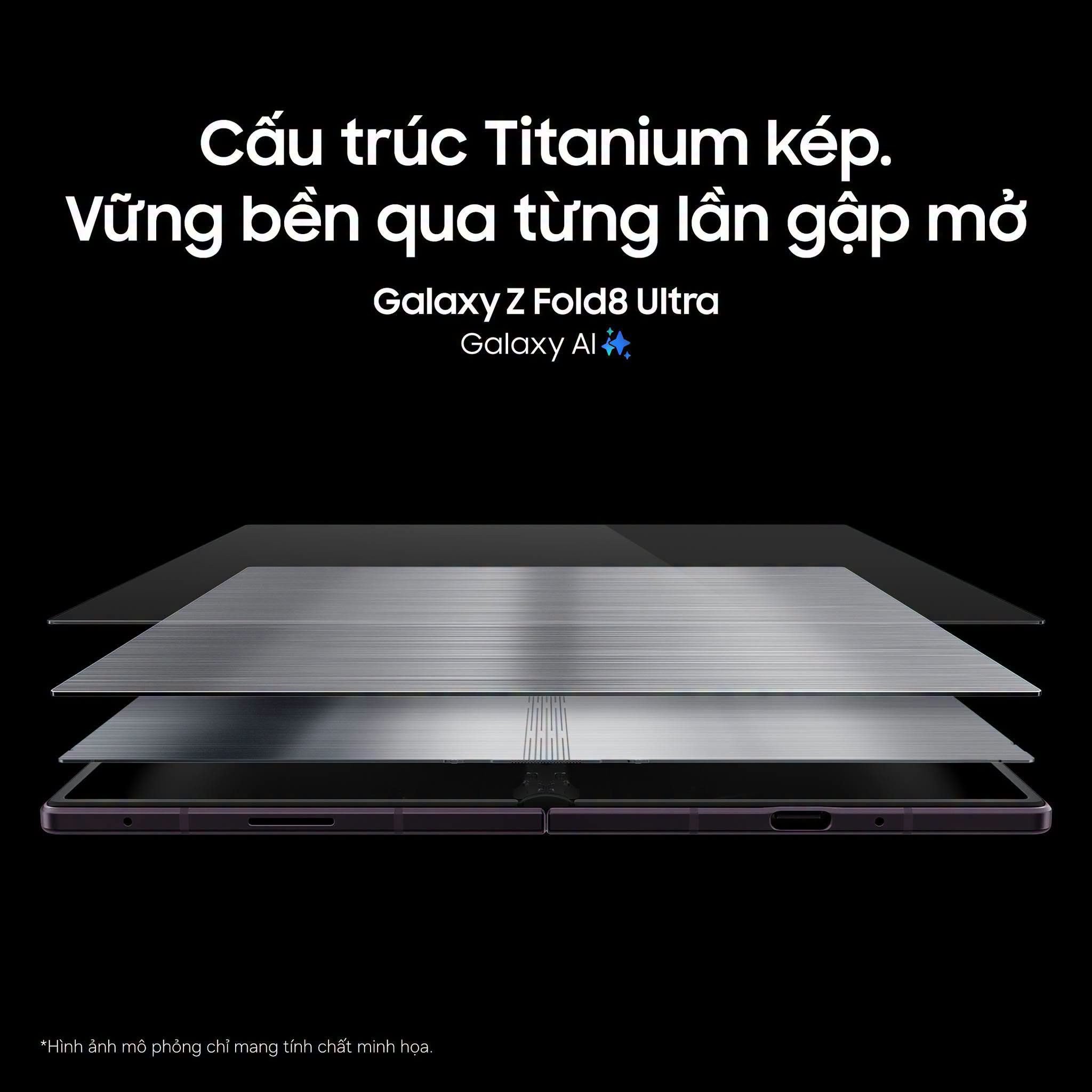 Galaxy Z Fold8 Ultra bản 512GB có thiết kế dạng sách quen thuộc của dòng Z Fold 