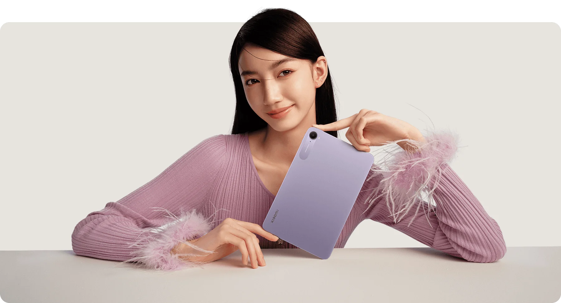 cận cảnh xiaomi pad mini màu hồng