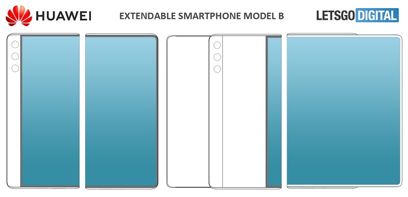 Model B mở rộng màn hình từ phía bên trái