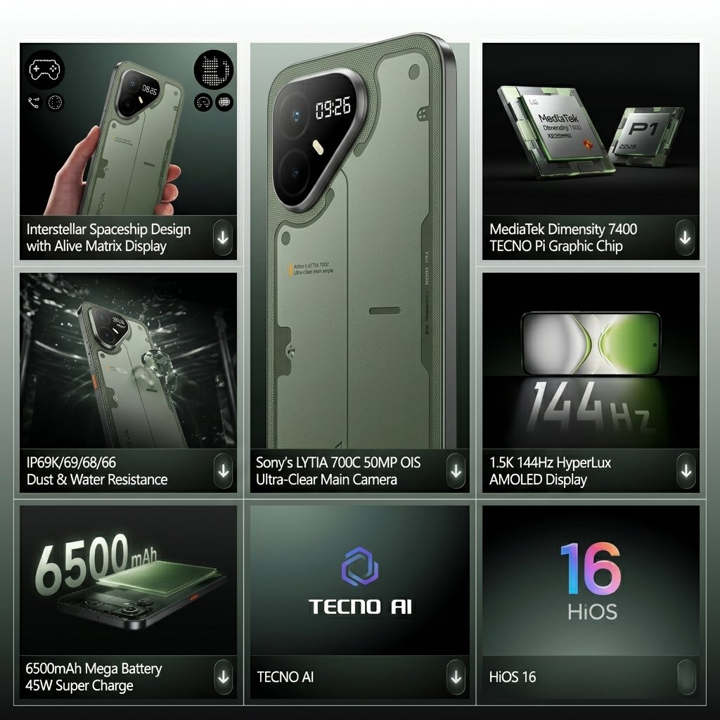 Thông tin cấu hình Tecno Pova 8 Pro