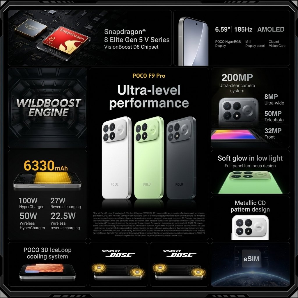 thông tin cấu hình POCO F9 Pro