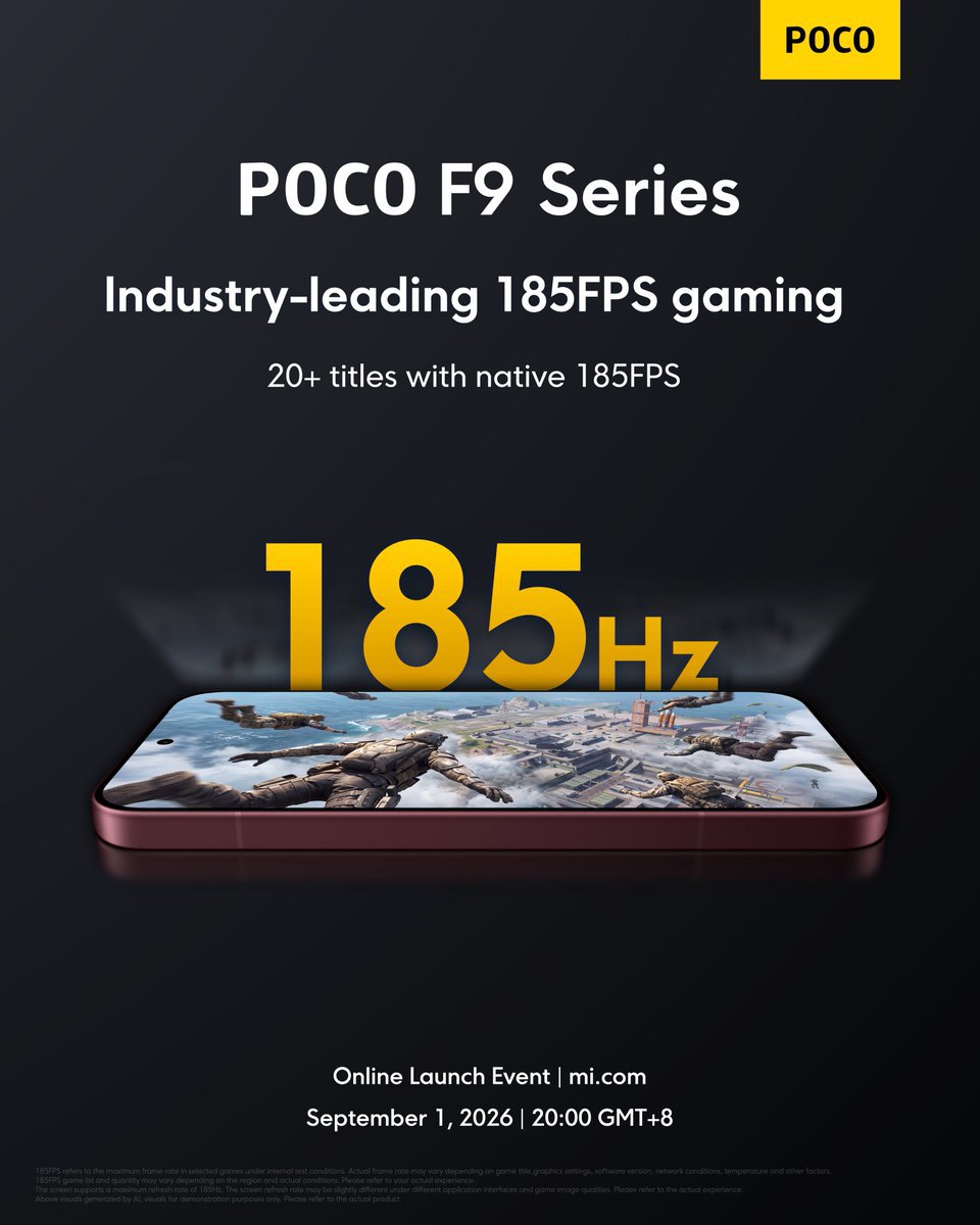 Poco F9 Ultra trang bị màn hình POCO HyperRGB AMOLED kích thước 6,9 inch