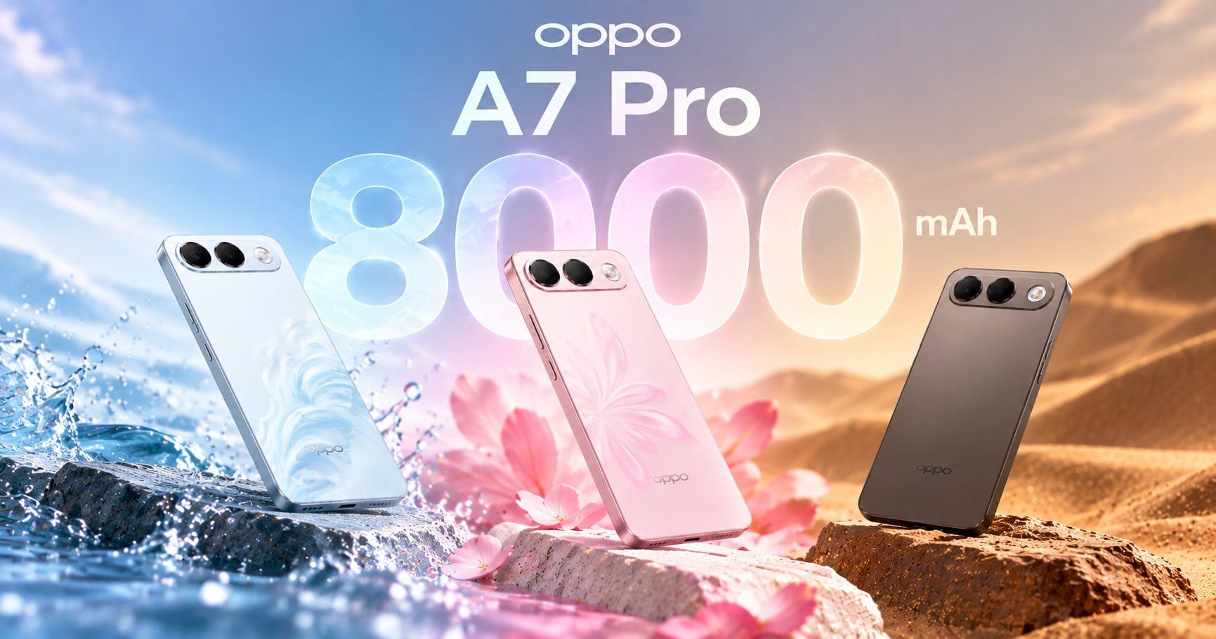 OPPO A7 Pro sở hữu viên pin dung lượng 8000mAh