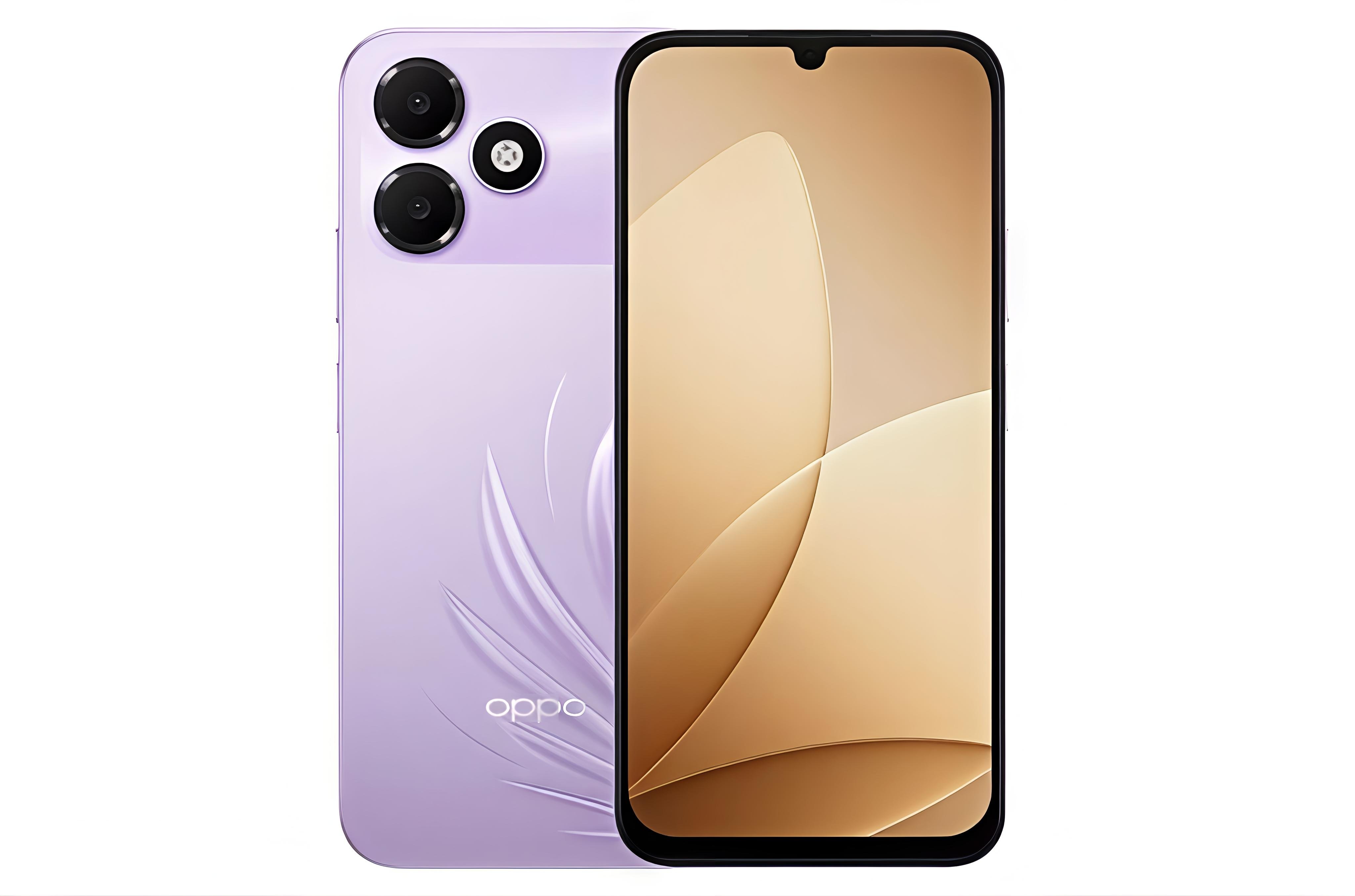 Oppo K14 Lite 4G có thiết kế nhựa