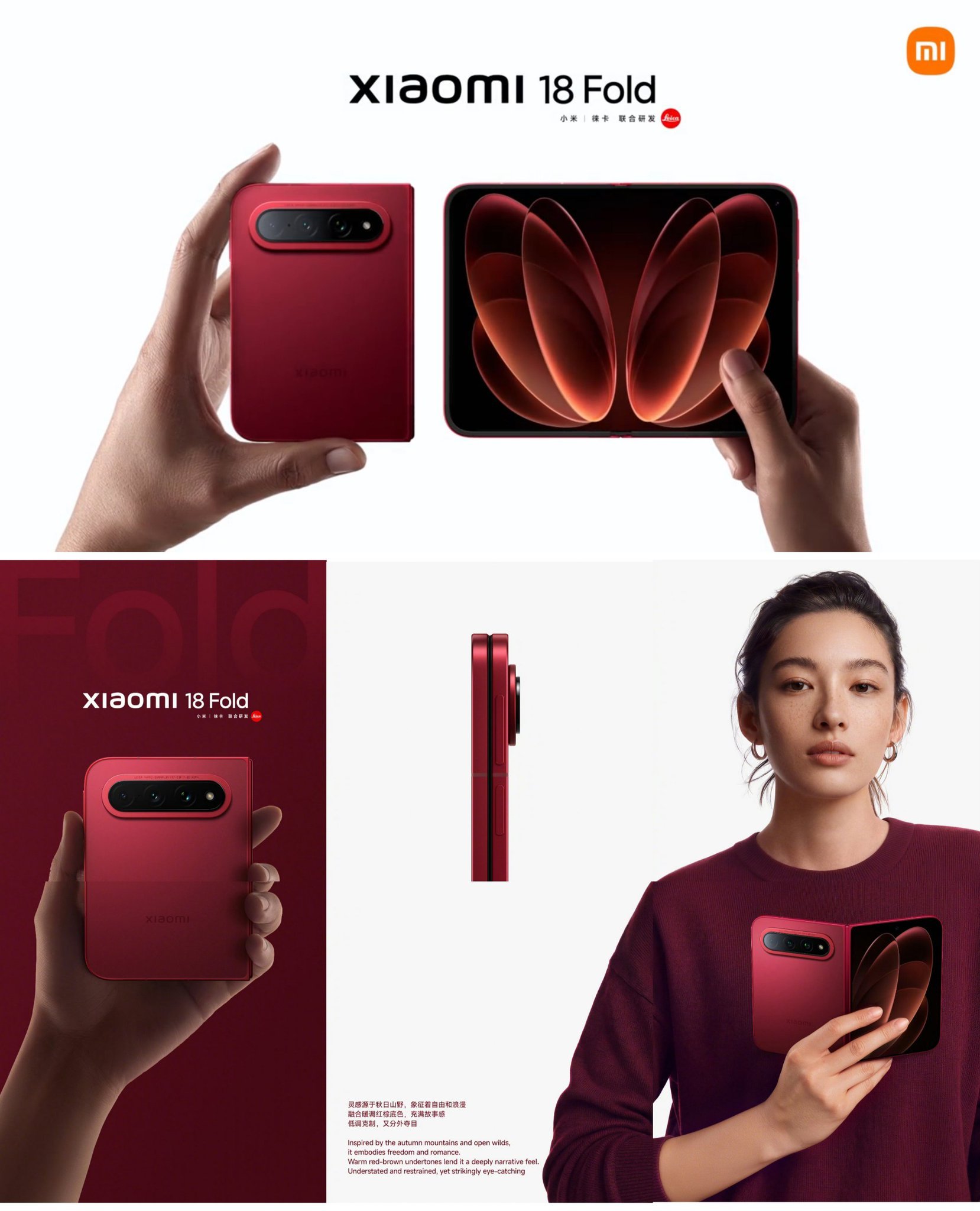 Xiaomi 18 Fold có thiết kế như cuốn sách