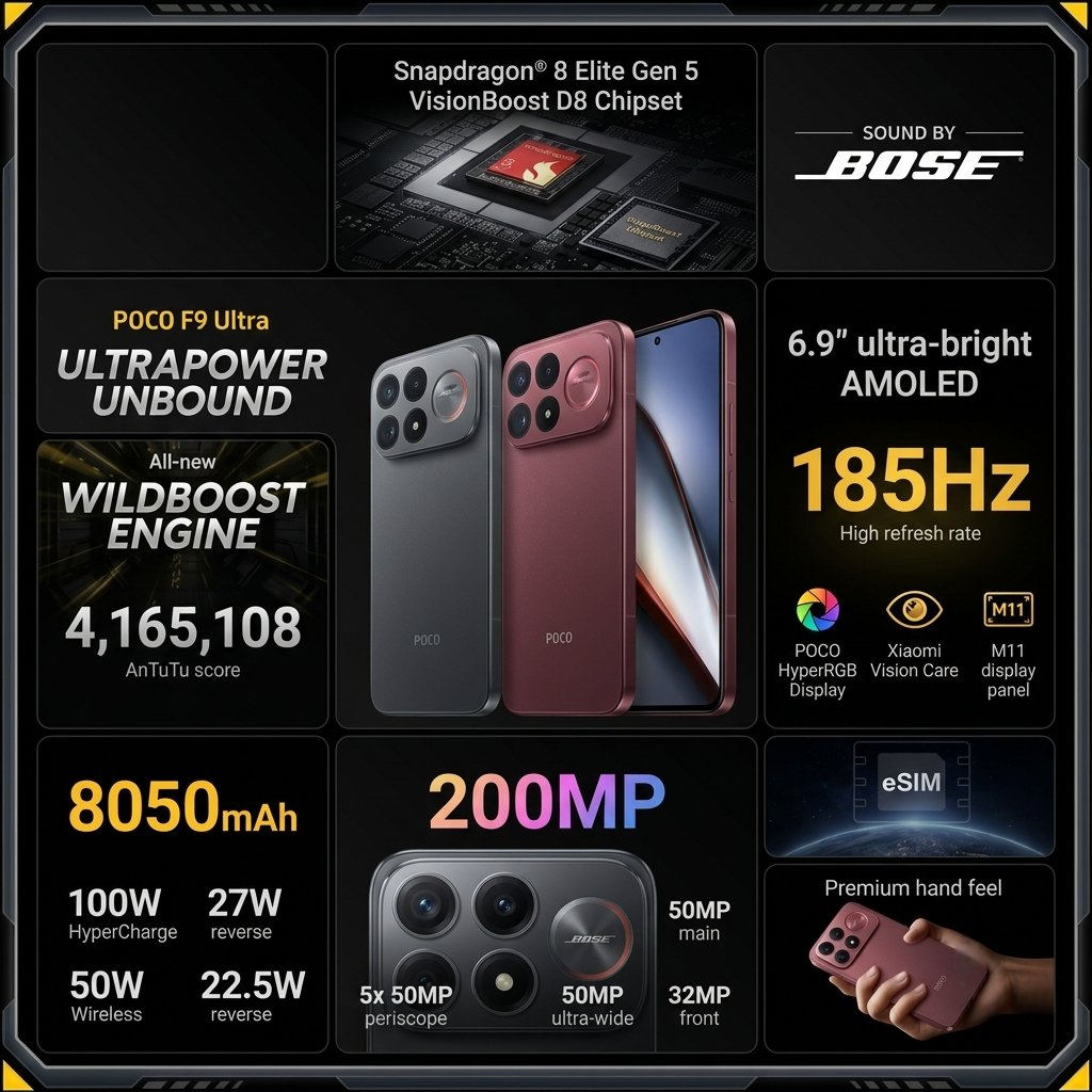 thông tin Xiaomi POCO F9 Ultra 512GB