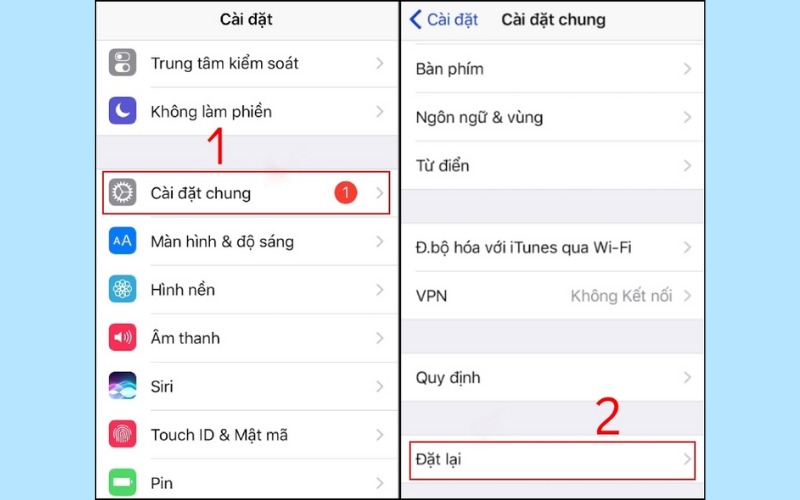 Kiểm tra iCloud ẩn bằng cách khôi phục cài đặt gốc bước 1