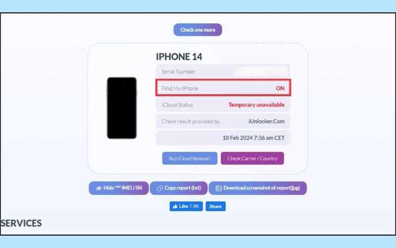 Kiểm tra iCloud ẩn bằng iUnlocker bước 2