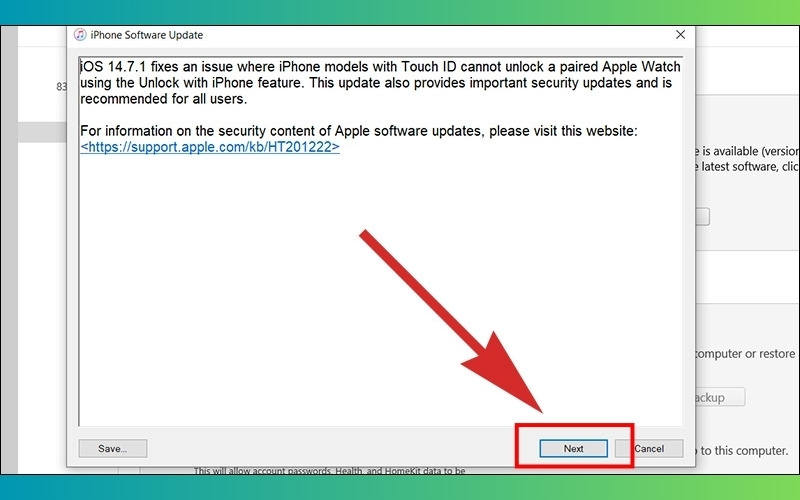 Cách reset iPhone trên máy tính bằng iTunes bước 3