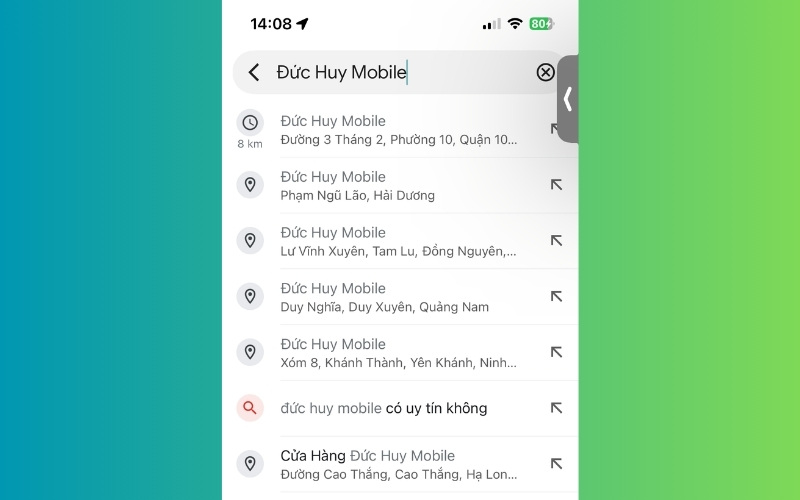 Cách sử dụng Google Map trên điện thoại bước 3