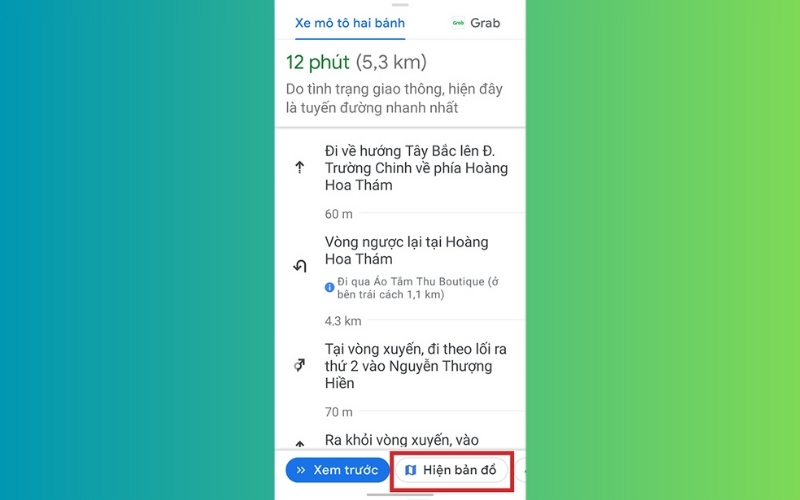 Cách sử dụng Google Map trên điện thoại bước 6