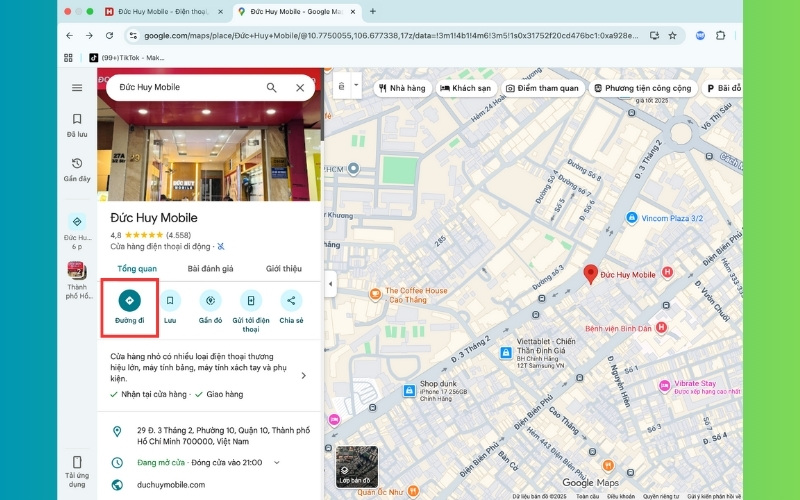 Cách sử dung Google Map trên máy tính