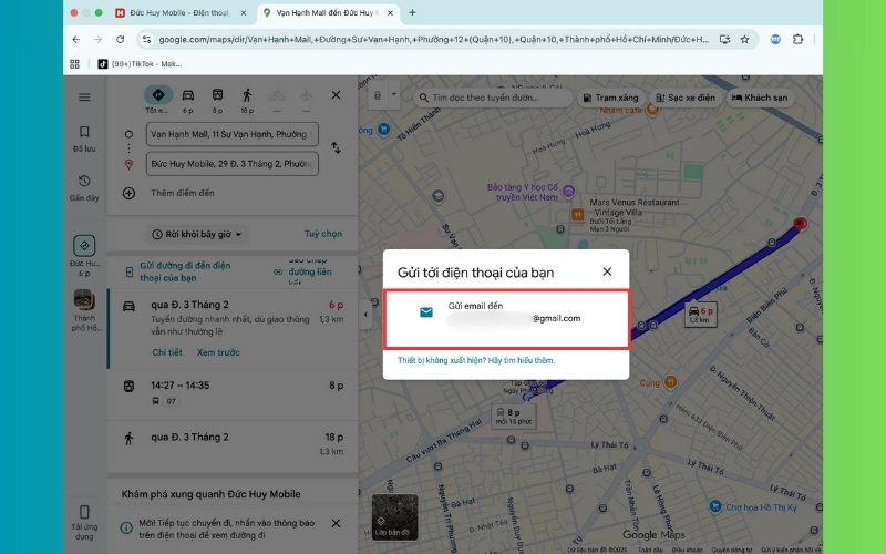 Cách sử dung Google Map trên máy tính bước 7