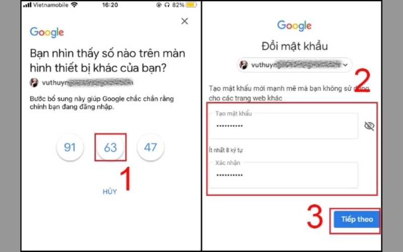 Cách xoá tài khoản Google khi quên mật khẩu bước 5