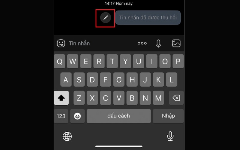 Cách sửa tin nhắn Zalo đã gửi bằng điện thoại bước 2