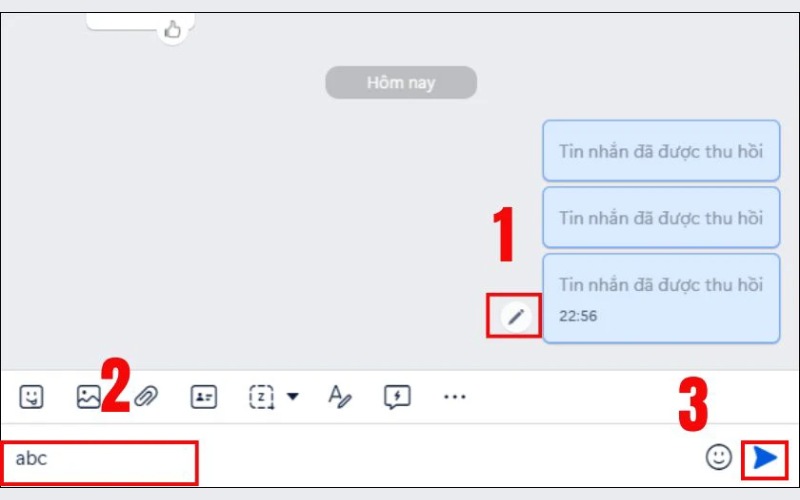 Cách sửa tin nhắn Zalo đã gửi bằng máy tính bước 2